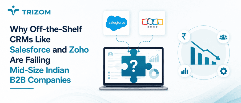Why Off-the-Shelf CRMs Like Salesforce and Zoho Are Failing Mid-Size Indian B2B Companies